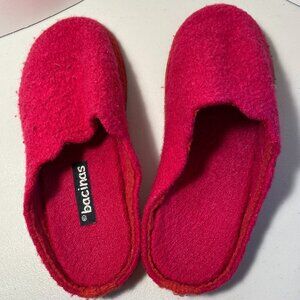 bacinas Wool Slip-on Slippers House Shoes EU Size 40 Women's Pink